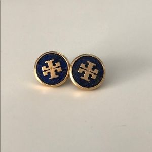 Tory Burch Logo Stud Earrings